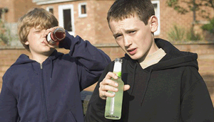 boys drinking